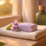 meilleur savon toilette intime syndet lavande sur serviette