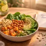 nourriture healthy Buddha Bowl quinoa avocat