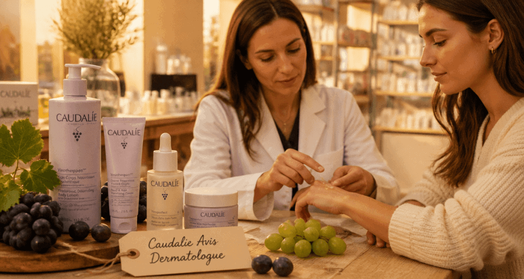 caudalie avis dermatologue flacons raisin dermatologue