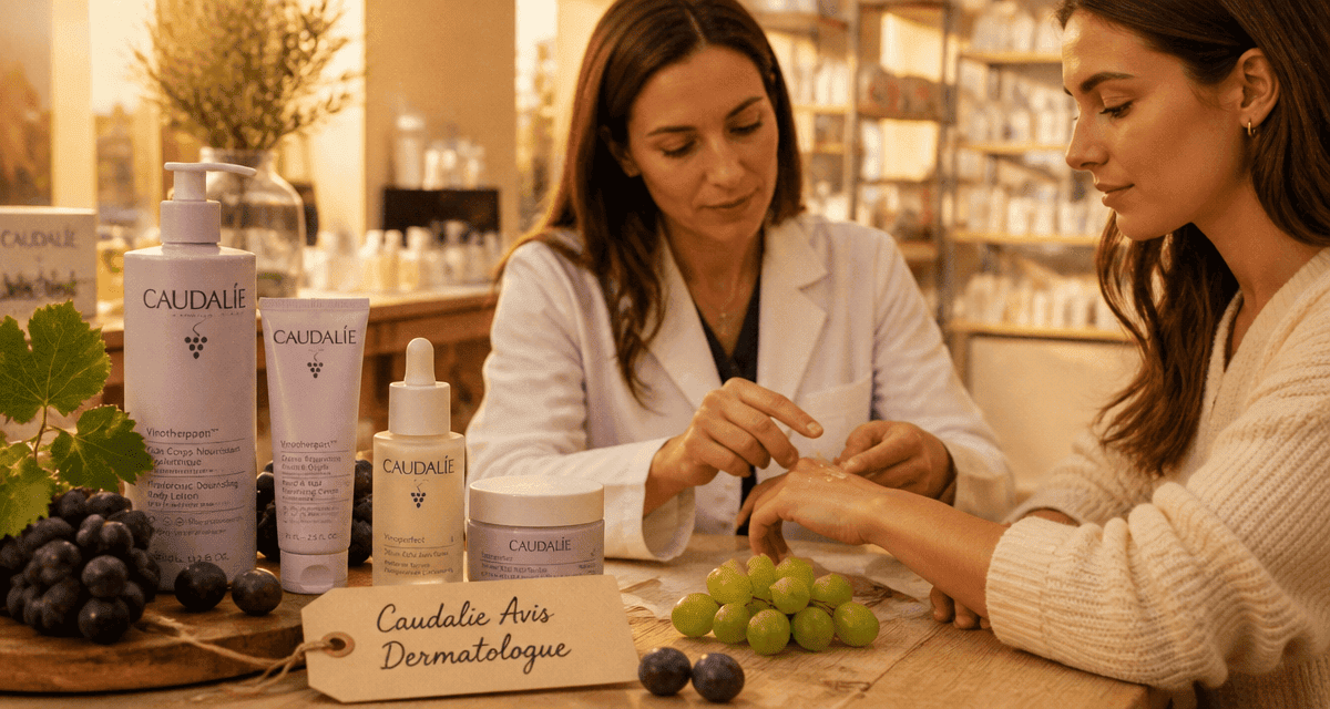 caudalie avis dermatologue flacons raisin dermatologue