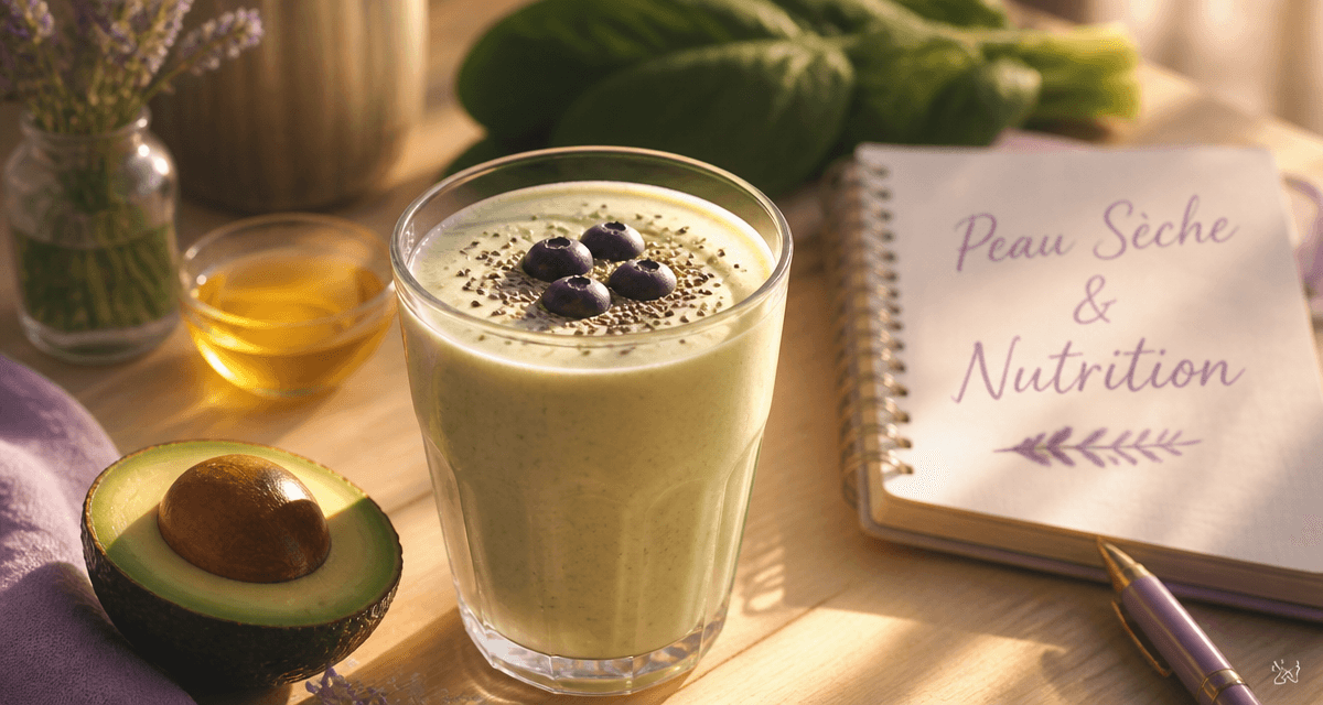 complement alimentaire pour peau seche smoothie avocat