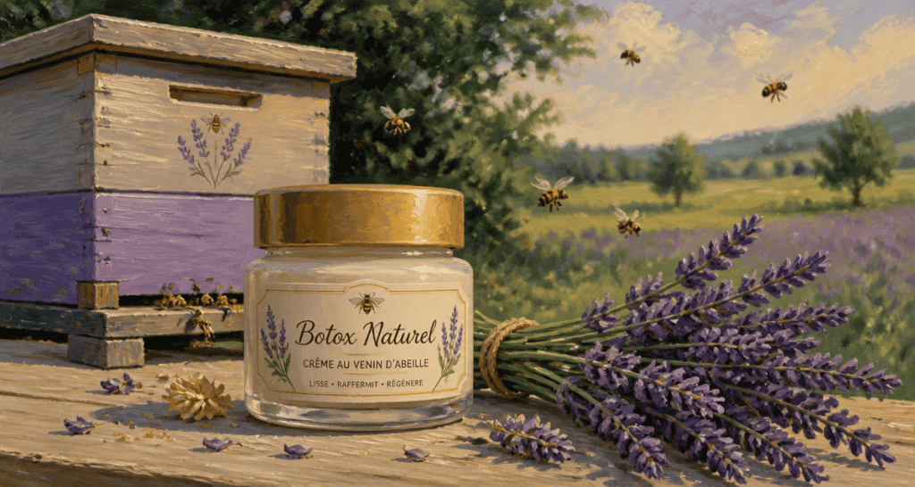 crème venin d'abeille avis dermatologue flacon ruche lavande