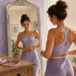 je ne perds pas de poids mais je m affine femme miroir