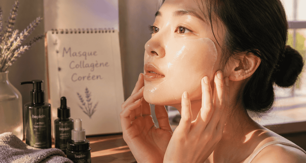 masque raffermissant au collagène coréen avis application visage