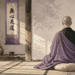 Moine zen bouddhiste méditant zazen