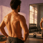 perte de poids homme miroir salle de sport