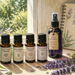 quelle huile essentielle contre les moustiques flacons sur table