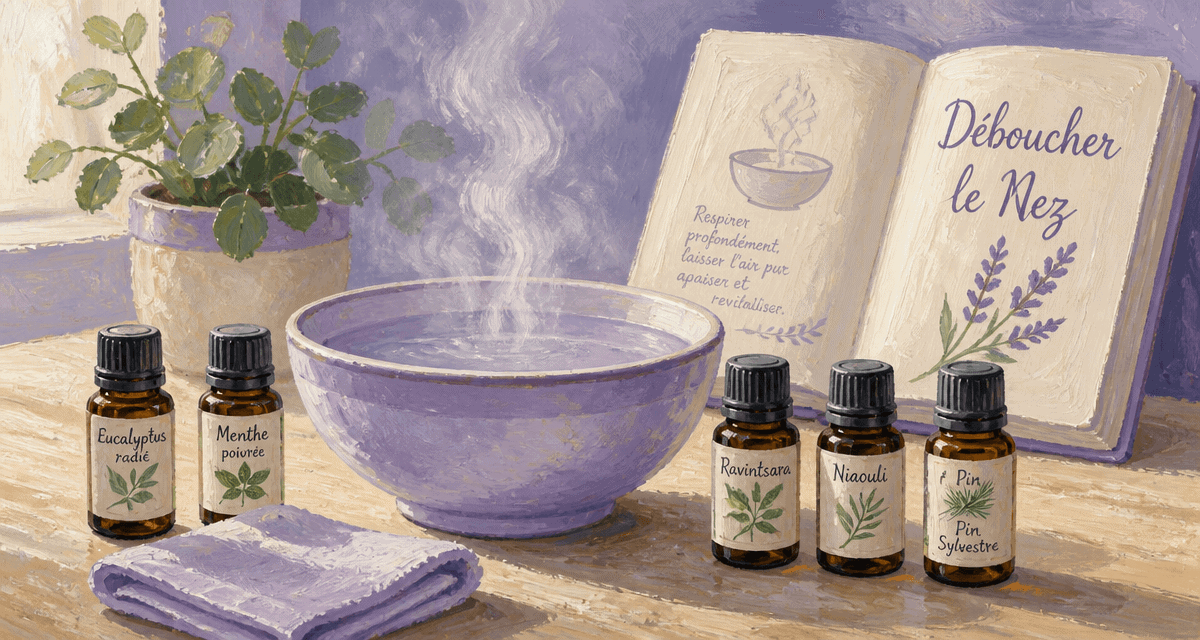quelle huile essentielle pour déboucher le nez bol vapeur huiles essentielles