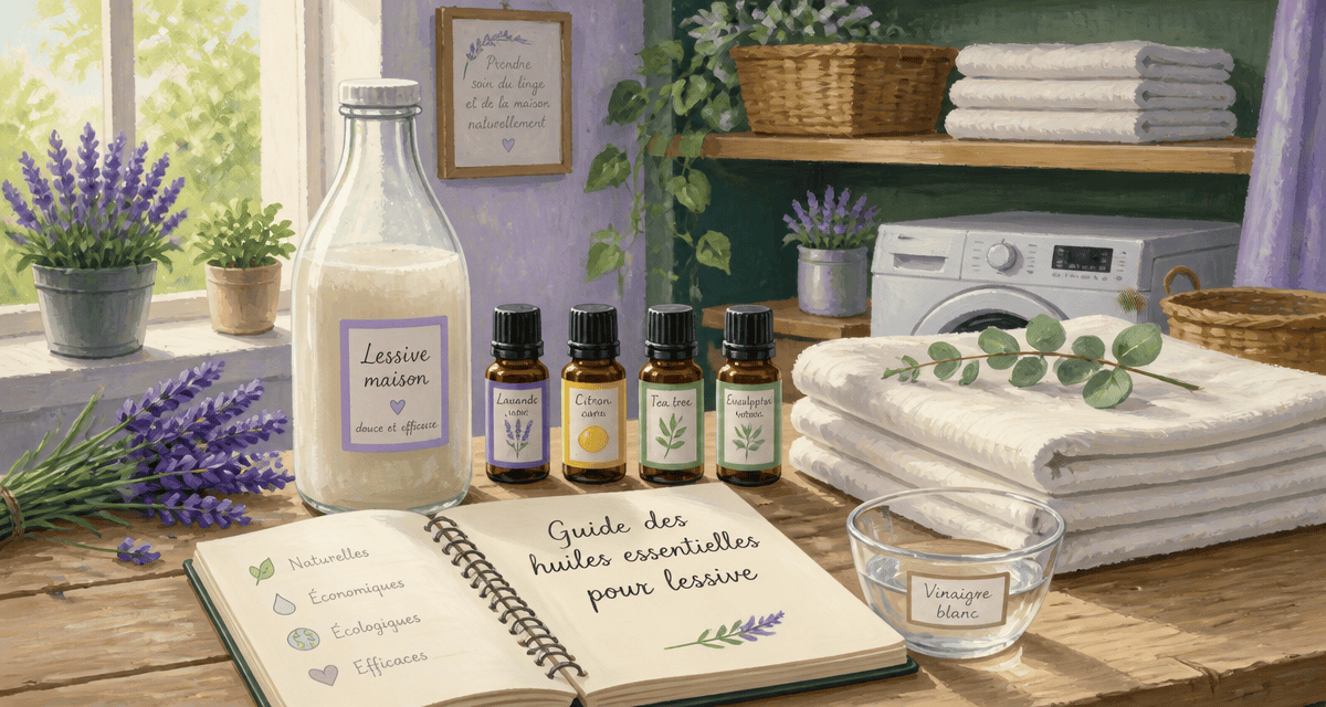 quelle huile essentielle pour lessive maison en buanderie