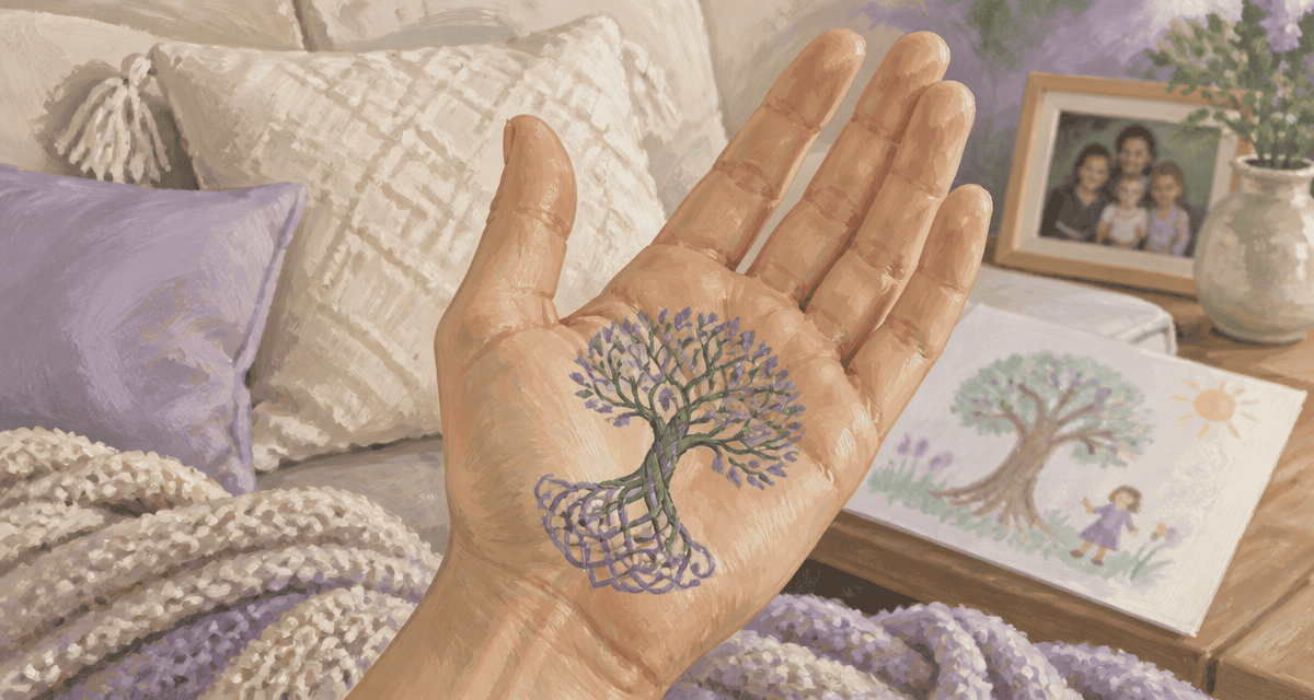 tatouage qui signifie la famille arbre de vie main réaliste