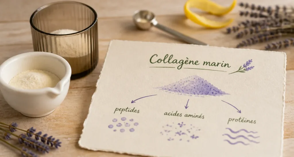 Collagene marin hydrolyse type 1 : poudre 2000 Daltons