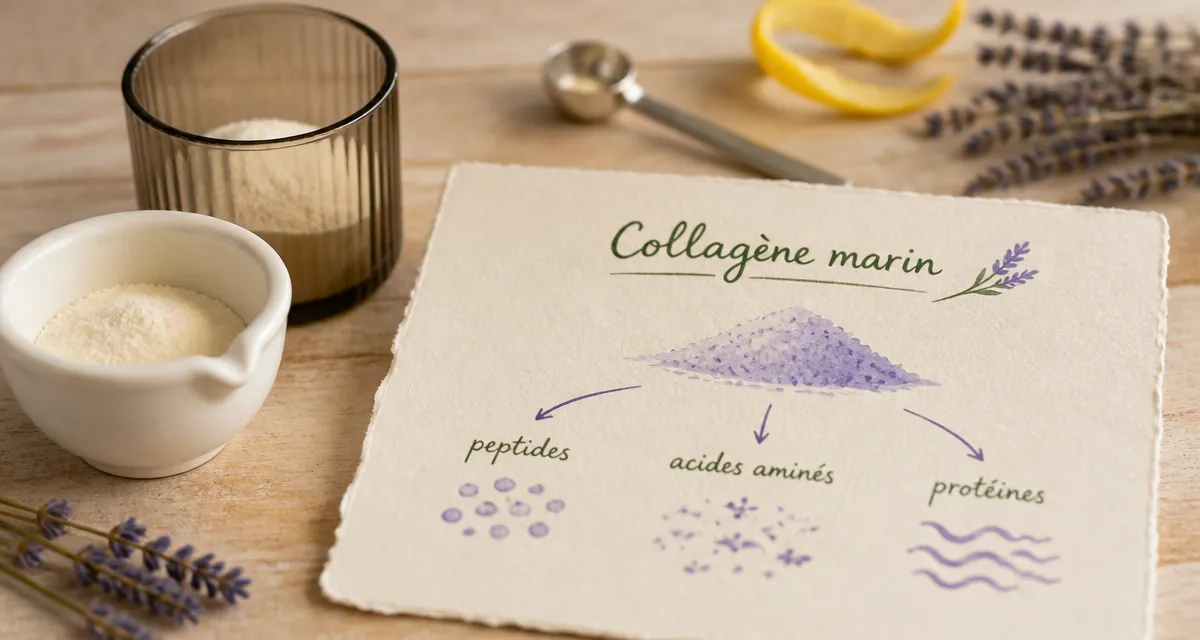 Collagene marin hydrolyse type 1 : poudre 2000 Daltons