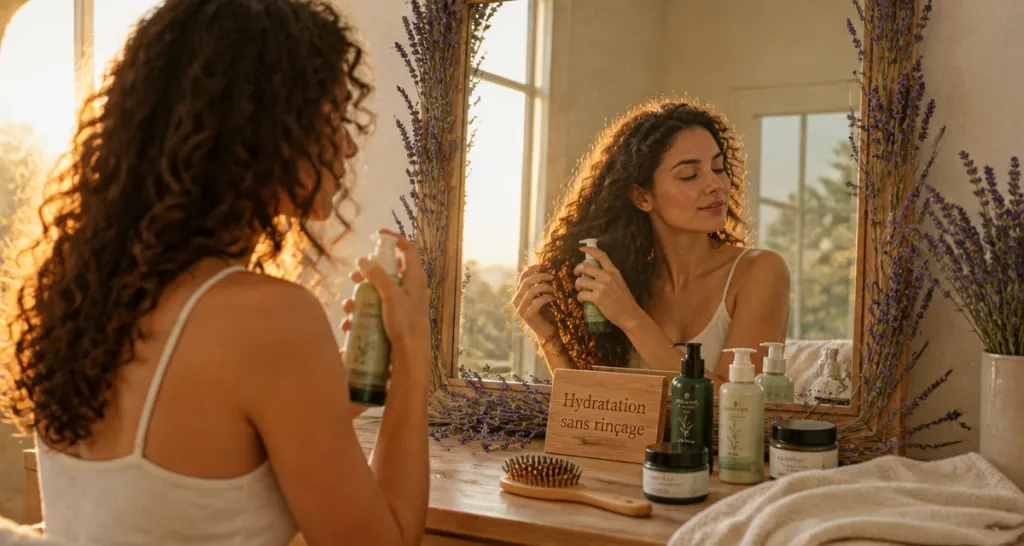comment hydrater ses cheveux sans rinçage spray hydratant