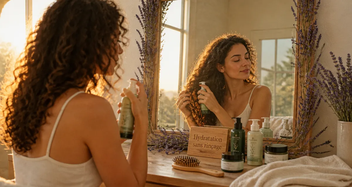 comment hydrater ses cheveux sans rinçage spray hydratant