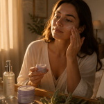 crème de nuit peau grasse femme applique