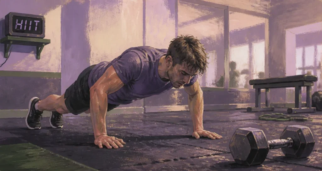 HIIT perte de poids : burpees en salle de sport