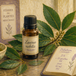 huile essentielle de laurier noble utilisation flacon feuilles