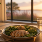 maigrir vite et bien assiette saine poulet avocat légumes