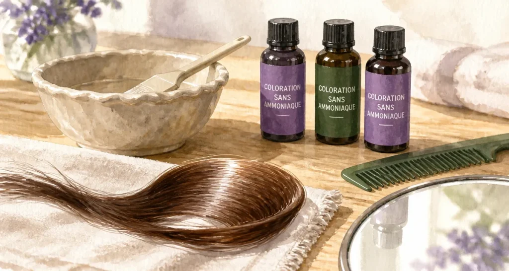 Meilleur coloration cheveux sans ammoniaque, sans irritation