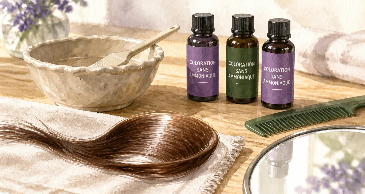 Meilleur coloration cheveux sans ammoniaque, sans irritation