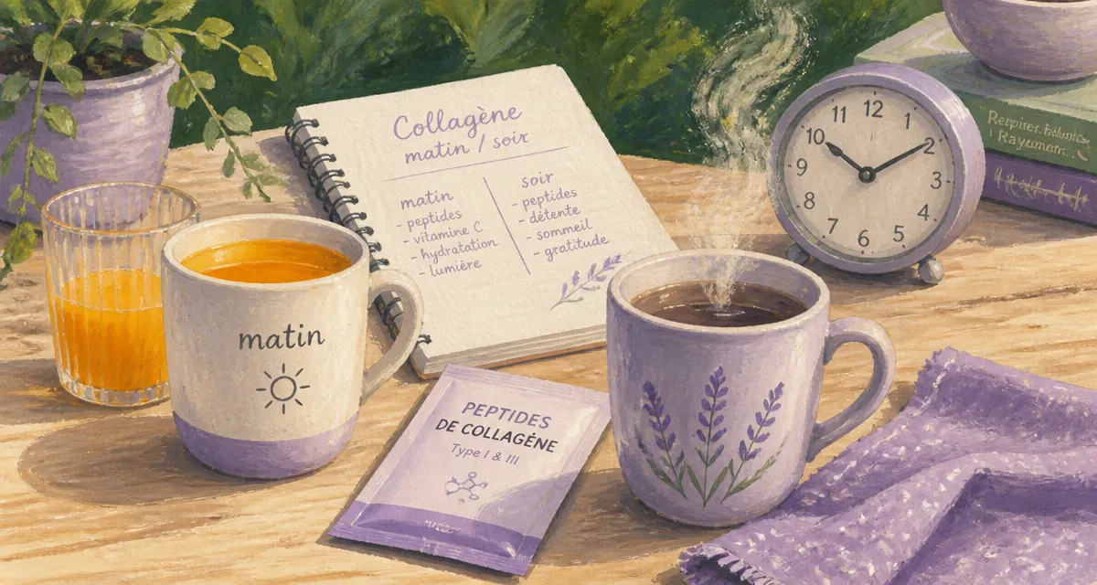 Quand prendre le collagene matin ou soir : collagène matin à jeun ou le soir avant coucher