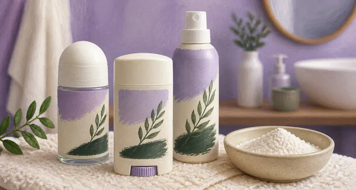 Quel déodorant pour odeur forte femme : pack de déodorants et serviette, salle de bain