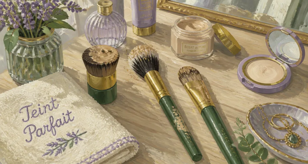quel pinceau pour fond de teint sur coiffeuse