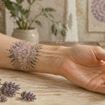 tatouage bracelet femme mandala floral poignet