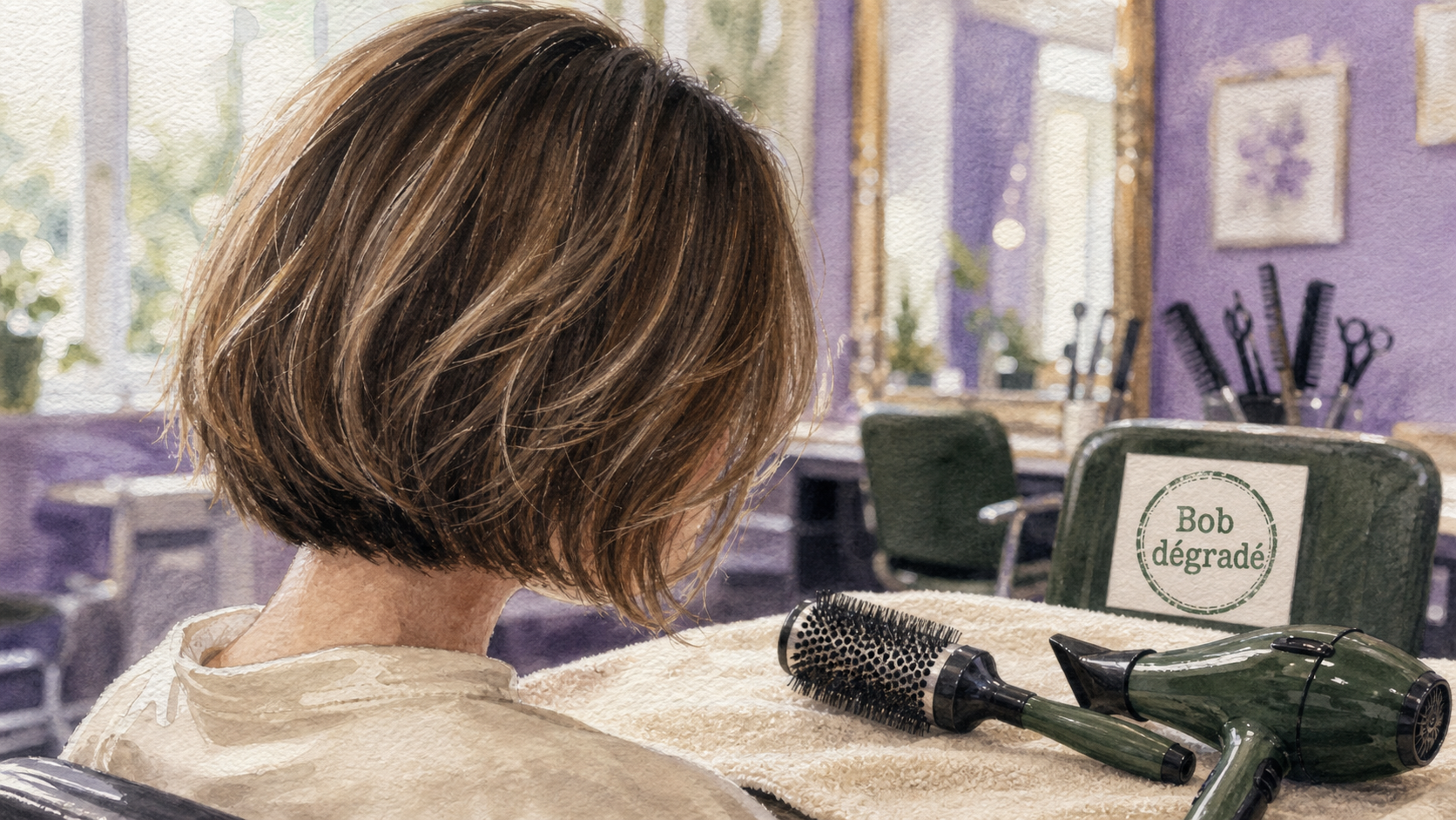 Coiffure bob dégradé : effet liftant immédiat, mèches encadrant le visage