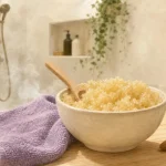 Comment faire un gommage corps : sucre miel doux en photo