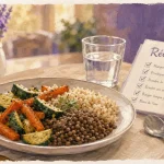 Comment faire un reequilibrage alimentaire : assiette repère, 1,5 litre d’eau