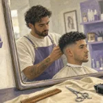 Coupe homme tendance taper fade nette, coiffure moderne en salon
