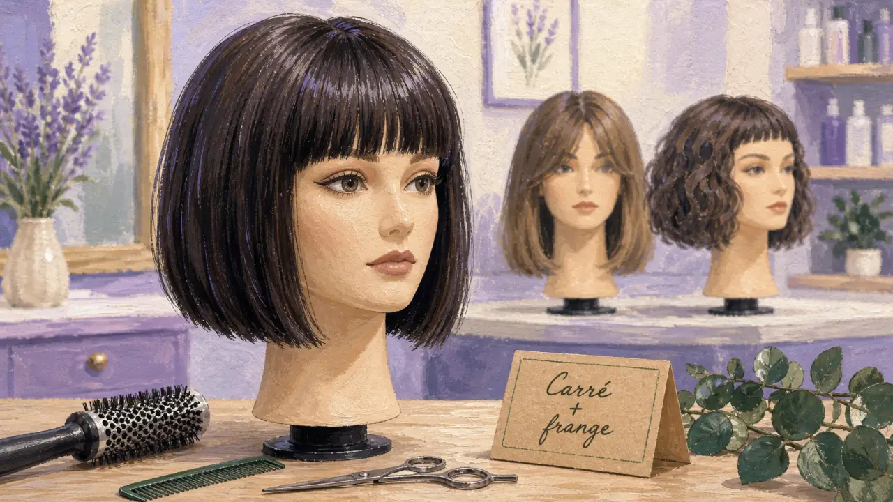 Coupes carre frange : carré court, long ou wavy