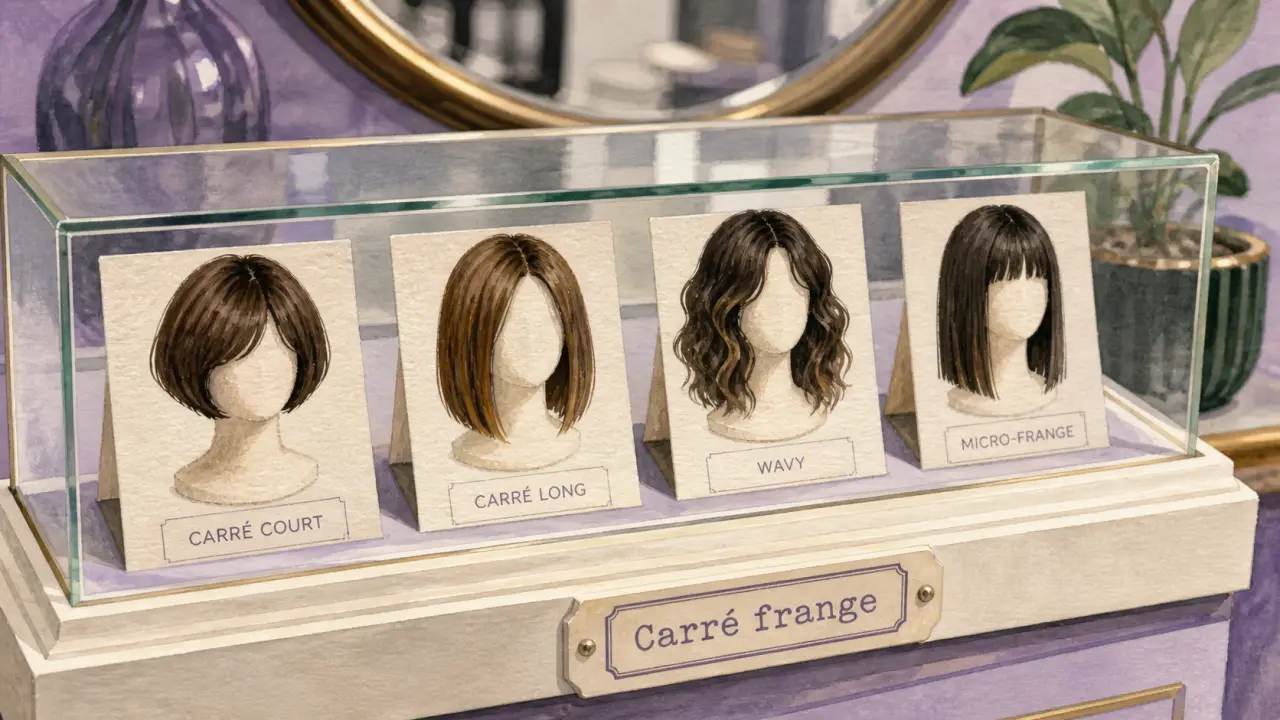 Coupes carre frange : carré court, carré long, wavy et micro-frange