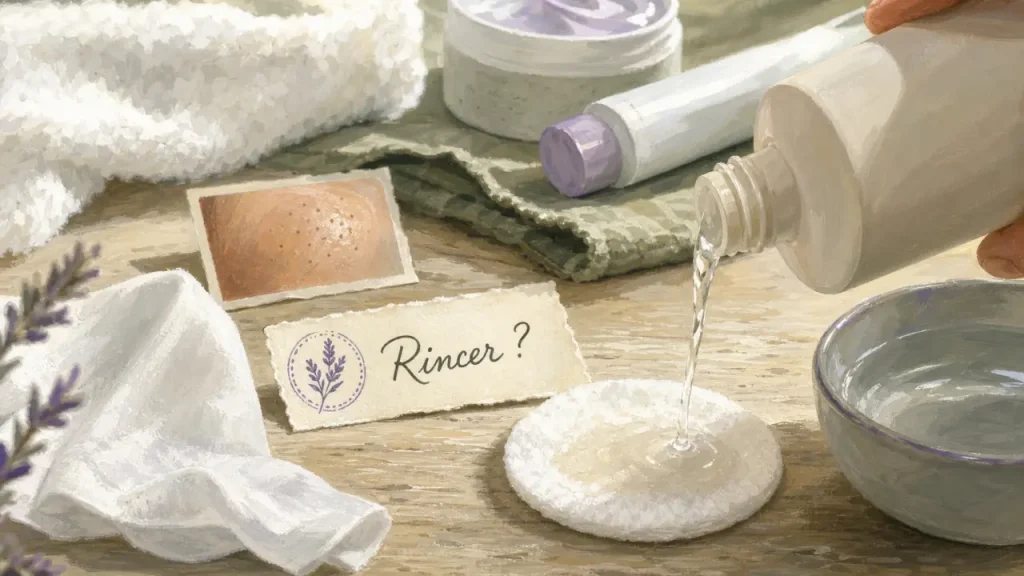 Eau micellaire et avis dermatologue : quand la rincer, quand la choisir, quand l’éviter
