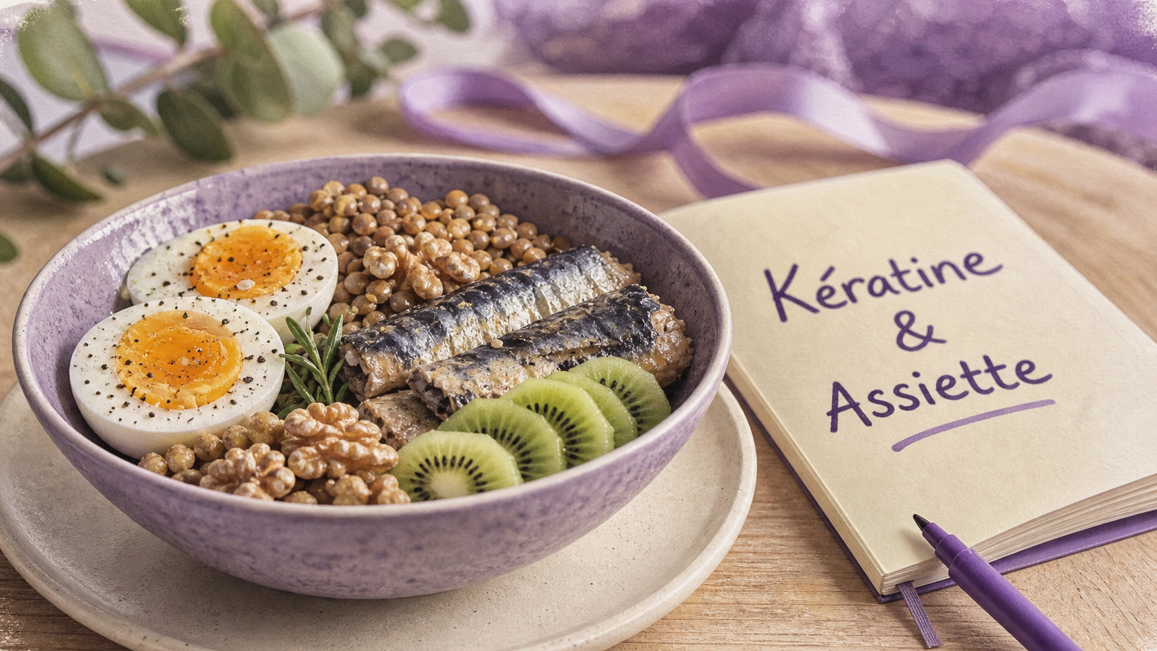 Les aliments bon pour les cheveux : kératine, fer et pousse