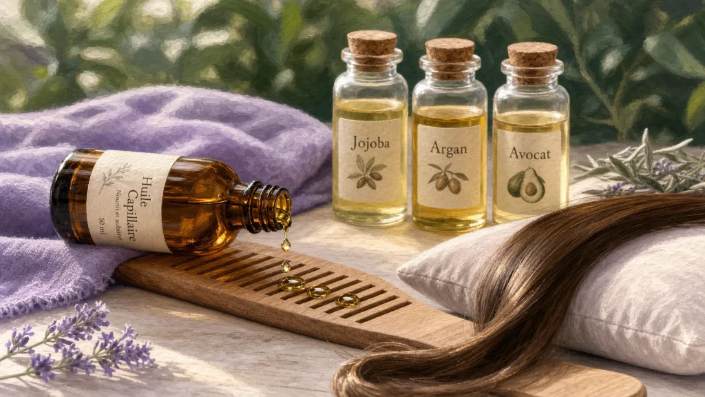 Ricin, jojoba, argan : quelle huile cheveux choisir selon votre texture ?