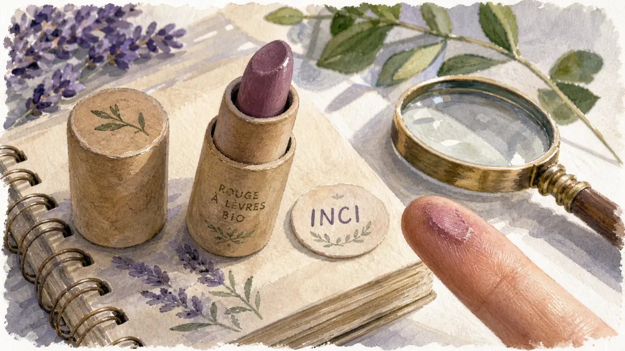 Rouge à lèvres bio que choisir : labels fiables, INCI et ingrédients