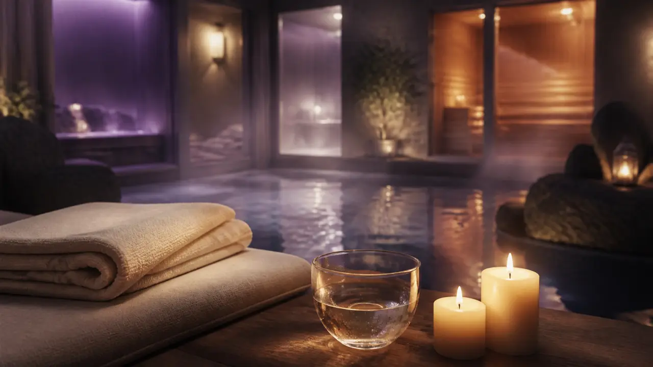 Arômes et bien être : spa intérieur avec piscine chauffée