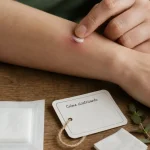 Effidia crème visage : soin cicatrisant acide hyaluronique 0,2 % sur une lésion cutanée