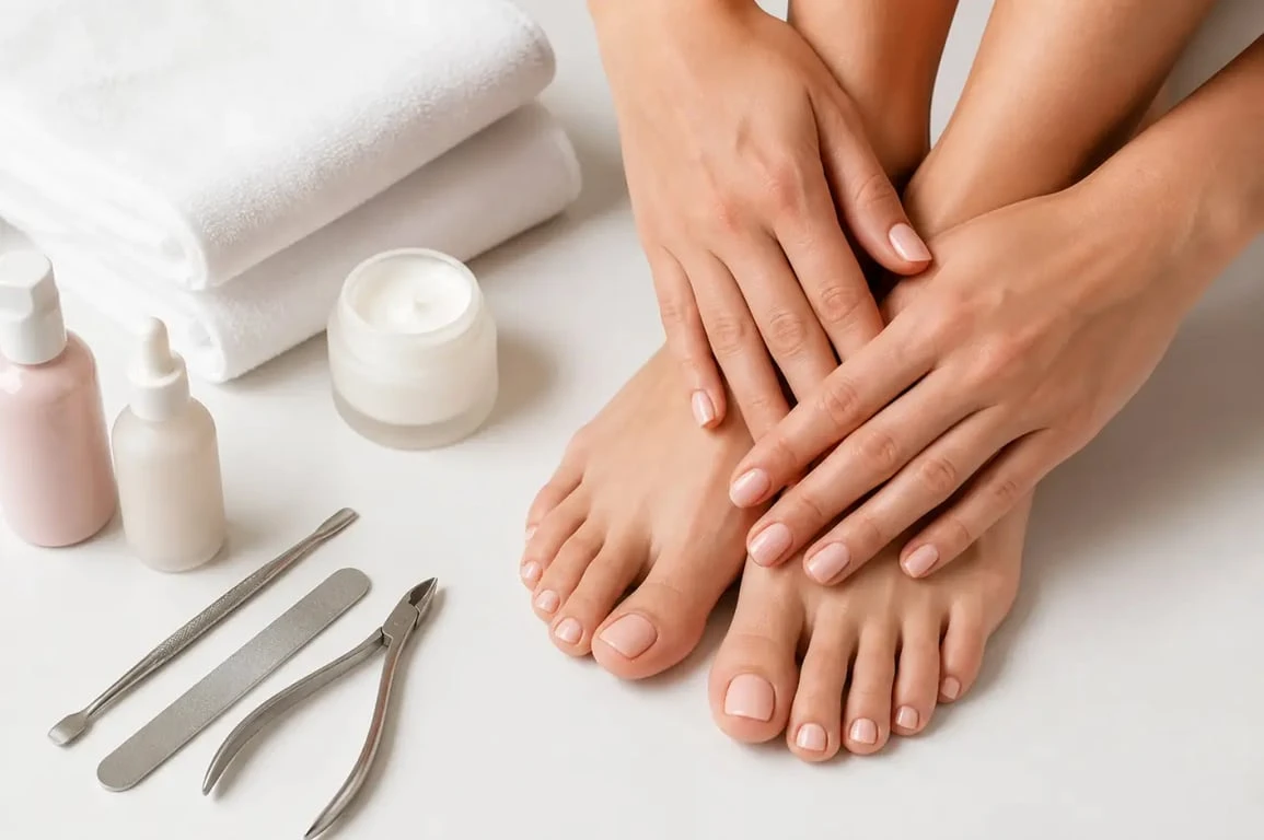 Arômes et Bien Être : soins des mains et des pieds en institut