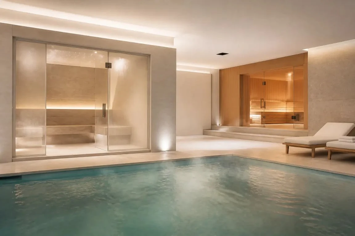 Arômes et Bien Être : spa intérieur avec piscine chauffée, hammam et sauna