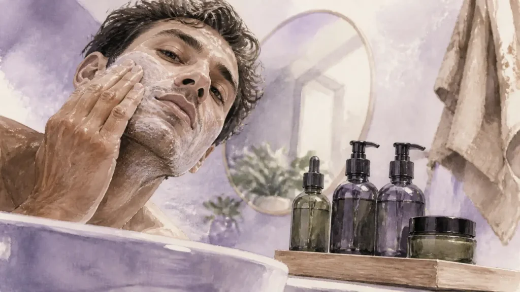 3 gestes pour nettoyer, hydrater et protéger son visage quand on est un homme