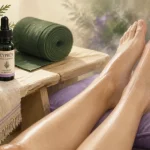 Jambes surélevées, huile essentielle de cyprès pour la circulation sanguine et jambes lourdes