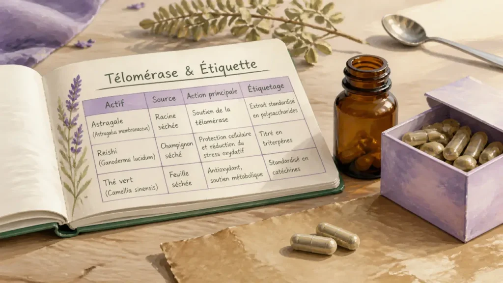 Complément alimentaire à la télomérase : astragale, dosages et limites à connaître