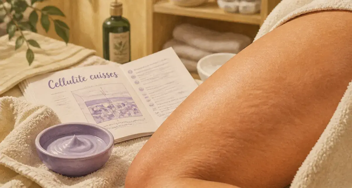 Cellulite femme cuisses : texture peau d’orange et soins ciblés