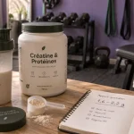 Complément alimentaire musculation : shaker créatine et calcul pour BCAA