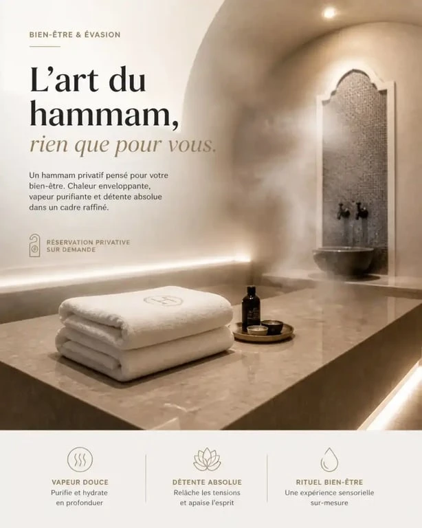 Hammam privatif aux Rituels d'Ô à Montpellier pour un moment de détente