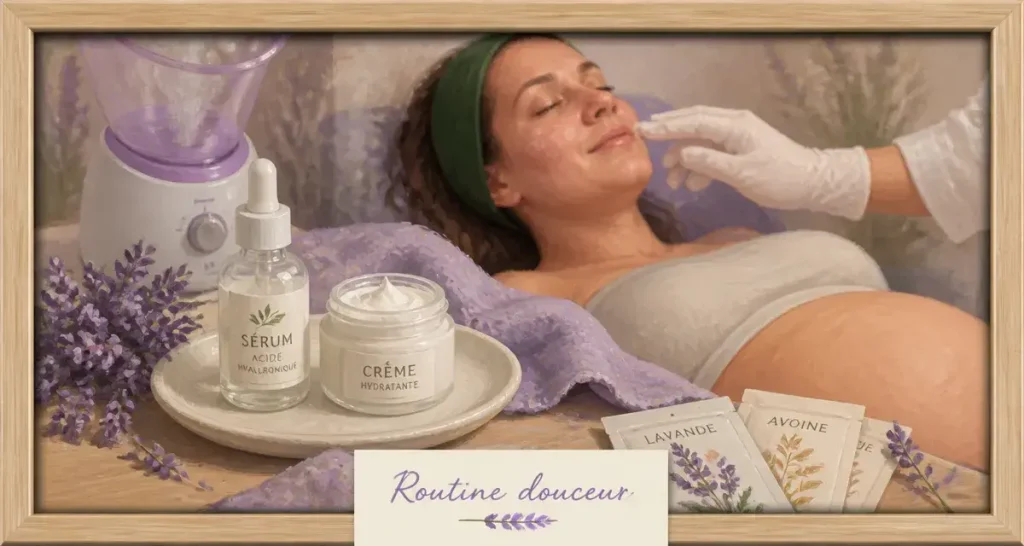 Soin visage femme enceinte : 4 réflexes pour une routine éclat sans risque