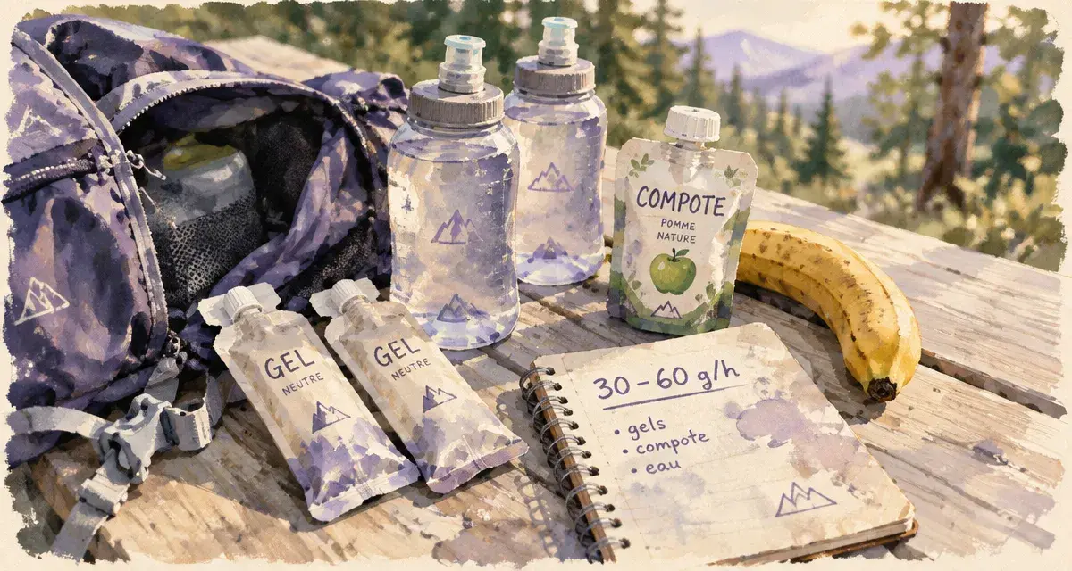 Nutrition trail : 30–60 g de glucides par heure pour tenir jusqu’à l’arrivée